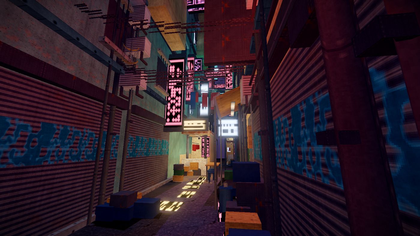 NEON THROAT — Two metres wide, nine storeys high, and every one of them selling something.